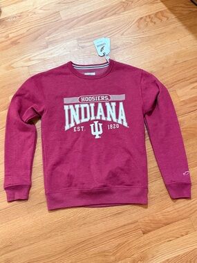 NWT League Indiana Hoosiers Maroon Crewneck Sweatshirt - Unisex small